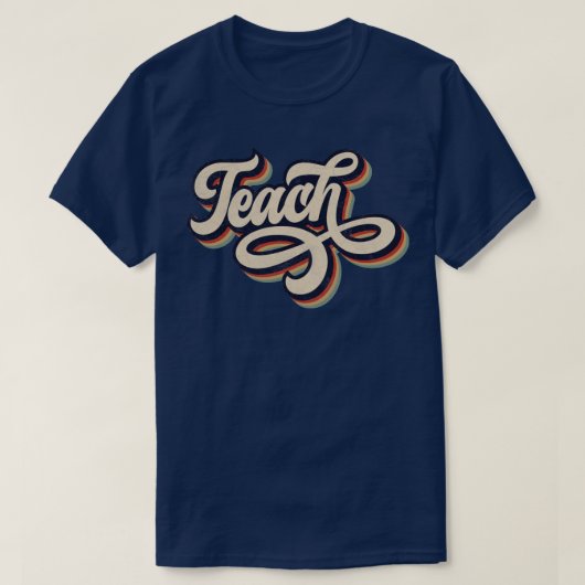 Retro Vintag Teach T-Shirt (Design vorne)