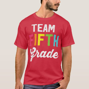 Retro Vintag Team 5. Klasse Glückwunsch erster Tag T-Shirt
