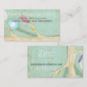 Retro Vintag Tree Business Card Visitenkarte (Vorne/Hinten)