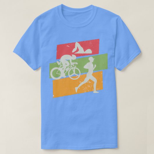 Retro Vintag Triathlon 7 T-Shirt (Design vorne)
