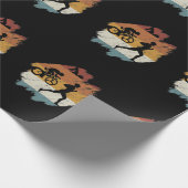 Retro Vintag Triathlon Geschenkpapier (Ecke)