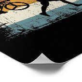 Retro Vintag Triathlon Poster (Ecke)