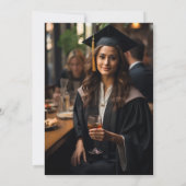 Retro Vintag Tropical Brunch Abschluss Foto Ankündigung (Rückseite)