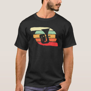 Retro Vintag Tube Wind Instrument Musical Page No. T-Shirt