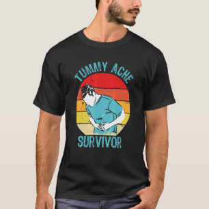 Retro Vintag Tumorache überlebt meinen Magenschmer T-Shirt