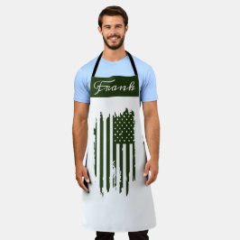 Retro Vintag USA erschüttert amerikanische Flag-GR Schürze