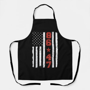 Retro Vintag USA Flag 86 47 Anti Trump Schürze