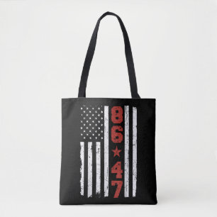 Retro Vintag USA Flag 86 47 Anti Trump Tasche