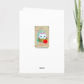 Retro Vintag Valentine Katze Urlaubskarte Feiertagskarte (Rückseite)