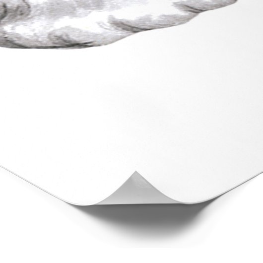 Retro Vintag Valentine Katzen Holiday Poster (Ecke)