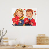 Retro Vintag Valentine Poster (Küche)