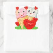 Retro Vintag Valentineis Aufkleber (Tasche)