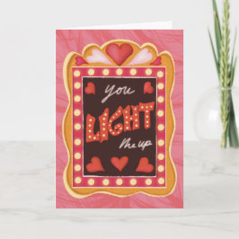 Retro Vintag Valentine's Day Card Theater Lover Karte