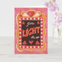 Retro Vintag Valentine's Day Card Theater Lover Karte