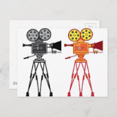 Retro-Vintag-Video-Projektor-Kamera-Bildträger Postkarte (Vorne/Hinten)