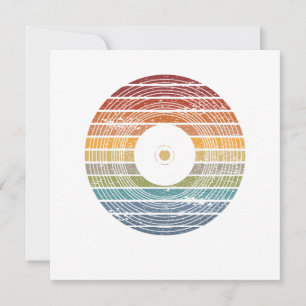 Retro Vintag Vinyl 80er 90s Music Party Disco Gesc Mitteilungskarte