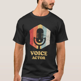 Retro Vintag Voiceover Artist Voice Schauspiel für T-Shirt