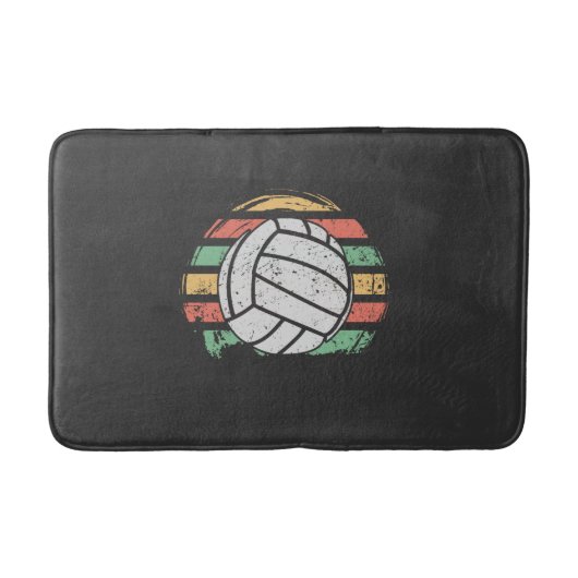 Retro Vintag Volleyball Badematte (Vorderseite)