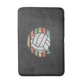 Retro Vintag Volleyball Badematte (Vorderseite Vertikal)