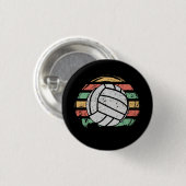 Retro Vintag Volleyball Button (Vorne & Hinten)