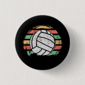 Retro Vintag Volleyball Button (Vorderseite)
