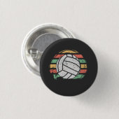 Retro Vintag Volleyball Button (Vorne & Hinten)