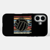 Retro Vintag Volleyball Case-Mate iPhone Hülle (Rückseite (Horizontal))
