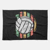 Retro Vintag Volleyball Geschirrtuch (Horizontal)