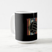 Retro Vintag Volleyball Kaffeetasse (Vorderseite Links)
