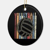Retro Vintag Volleyball Keramik Ornament (Links)