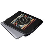 Retro Vintag Volleyball Laptopschutzhülle (Vorne Knopf)