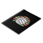Retro Vintag Volleyball Notizblock (Linke Seite)