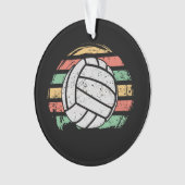 Retro Vintag Volleyball Ornament (Vorderseite)