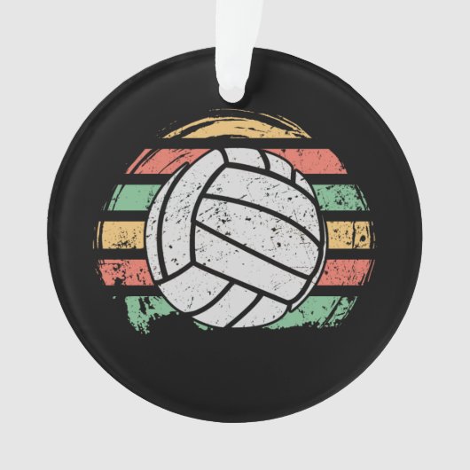 Retro Vintag Volleyball Ornament (Vorderseite)