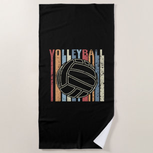 Retro Vintag Volleyball Strandtuch