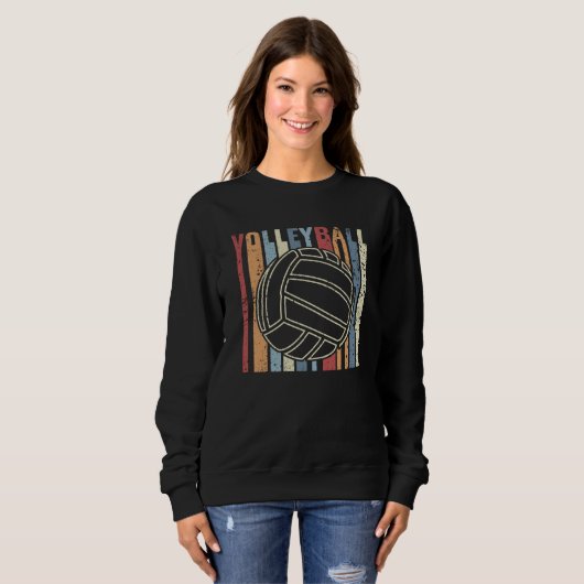 Retro Vintag Volleyball Sweatshirt (Vorne ganz)