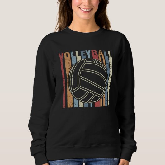 Retro Vintag Volleyball Sweatshirt (Vorderseite)