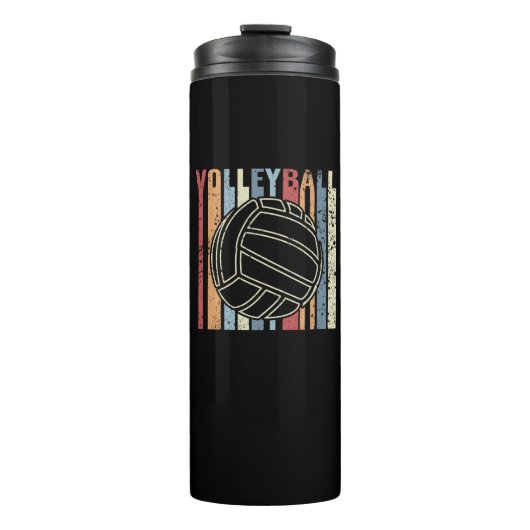 Retro Vintag Volleyball Thermosbecher (Vorderseite)