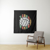Retro Vintag Volleyball Wandteppich (Beispiel (Horizontal))