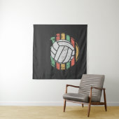 Retro Vintag Volleyball Wandteppich (Beispiel (Horizontal))