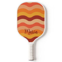 Retro Vintag Waves orange und gelb Personalisiert