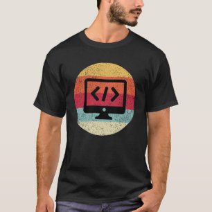 Retro Vintag Web Developer CSS JavaScript-HTML T-Shirt