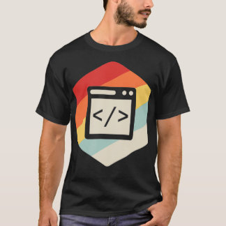 Retro Vintag Web Developer - CSS JavaScript und H T-Shirt