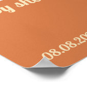 Retro Vintag Welcome Rainbow Daisy Poster (Ecke)