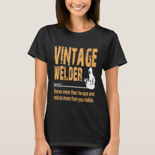 Retro Vintag Welder Definition Liebt Kostüm Gif T-Shirt