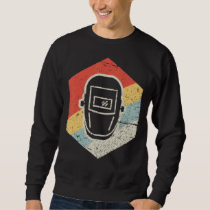 Retro Vintag Welder Mask Cool Mig Tig Gas Arc Wel Sweatshirt