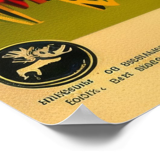 Retro Vintag Wildlife Conservation Poster - Ma (Ecke)