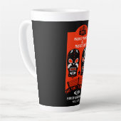 Retro Vintag Wrestling Poster Milchtasse (Linke Ecke)