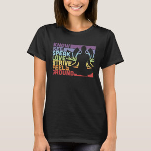 Retro Vintag Yoga Zen Medizin Namaste Frauen T-Shirt
