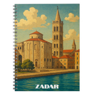 Retro Vintag Zadar Kroatien Notizblock